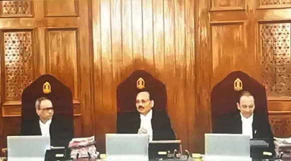 CJI Surya Prakash presided over a three-judge bench