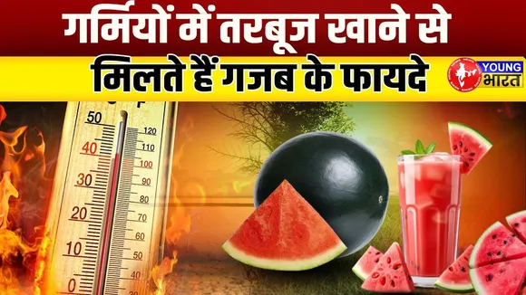 गर्मियों में क्यों खाना चाहिए तरबूज? | Watermelon के 5 हैरान करने वाले फायदे |  YOUNG Bharat News