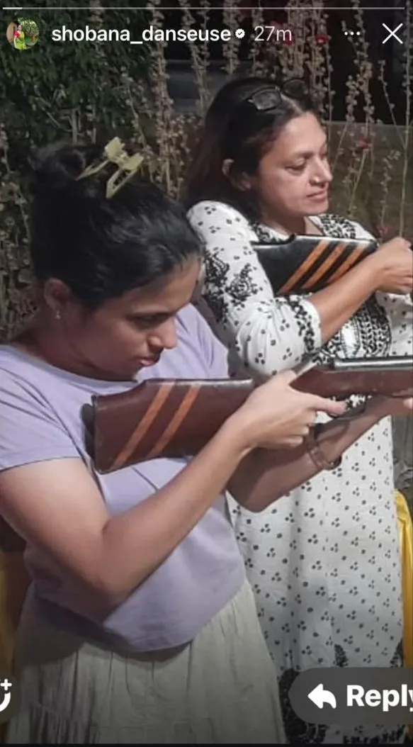 Shobana with narayani