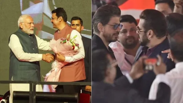 Maharashtra CM Shri Devendra Fadnavis-jee’s swearing-in ceremony was a super-star-studded grand event ! Will the new State Government headed by film-industry friendly dynamic Fadnavis jee strive to make Hindi Bollywood cinema reach much higher glorious heights than Hollywood ? by Chaitanya Padukone