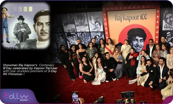 Showman Raj Kapoor's Centenary B'Day celebrated by Kapoor Parivaar with star-studded premiere of 3-Day RK Filmotsav ! by Chaitanya Padukone