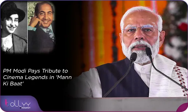 PM Modi Pays Tribute to Cinema Legends in 'Mann Ki Baat'