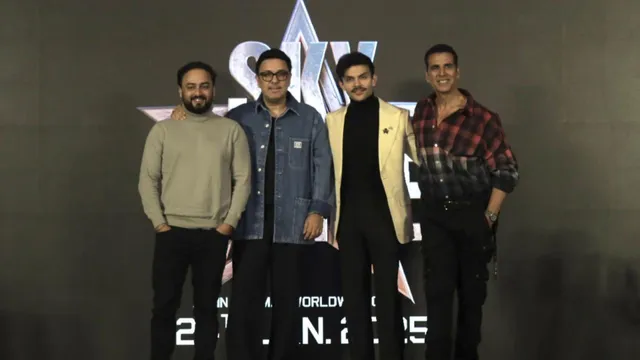 Press Conference of Akshay Kumar and Veer Pahariya’s Film ‘Sky Force’