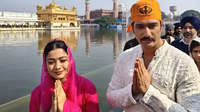 Chhaava Promotion: Vicky and Rashmika Offer Prayers at Golden Temple Before Chhaava Release