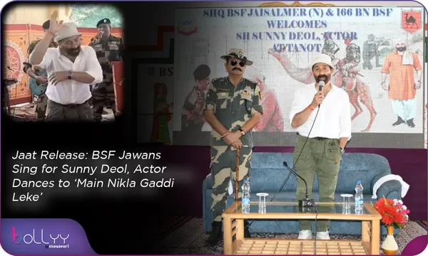 Jaat Release: BSF Jawans Sing for Sunny Deol, Actor Dances to ‘Main Nikla Gaddi Leke’