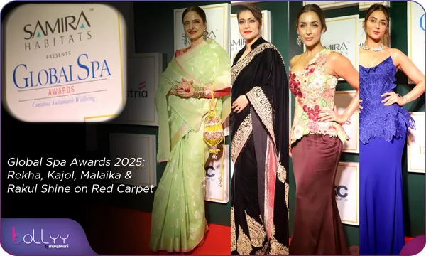 ​Global Spa Awards 2025: Rekha, Kajol, Malaika & Rakul Shine on Red Carpet​