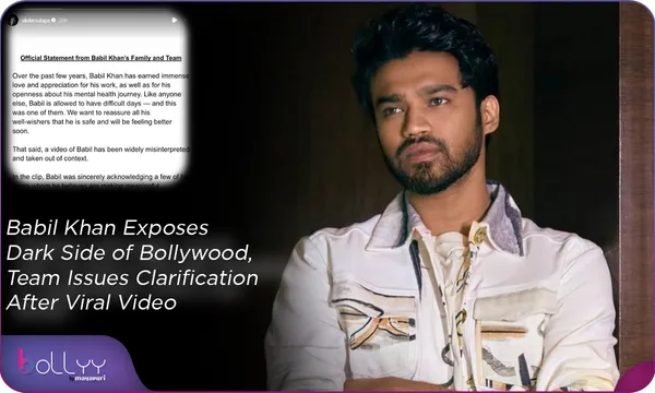 Babil Khan Exposes Dark Side of Bollywood, Team Issues Clarification After Viral Video