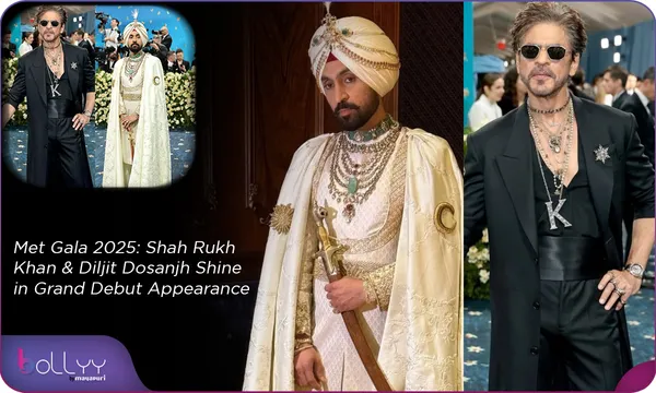 SRK in Met Gala 2025: Shah Rukh Khan & Diljit Dosanjh Shine in Grand Debut Appearance