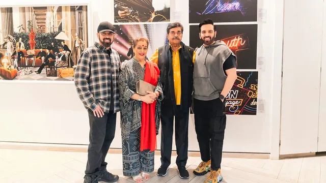 Khaamosh ! Shatrughan Sinha makes swag-sey-swaagat entry into Luv & Kussh Sinha’s House of Creativity x Designera Art Show by Chaitanya Padukone