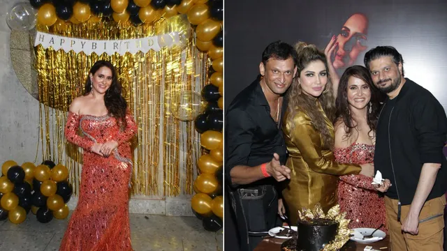 Glitterati dazzle at glam-actress Shwetaa Khanduri’s 'black dress-golden dreams' B'day bash ! by Chaitanya Padukone