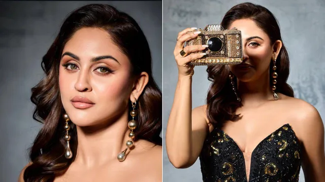 Krystle D’Souza’s ₹21,000 Swarovski Camera Bag Steals the Spotlight on the Red Carpet
