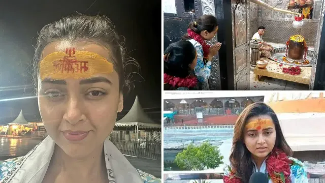 Tejasswi Prakash celebrated his birthday at Mahakaleshwar temple in Ujjain, fans were happy