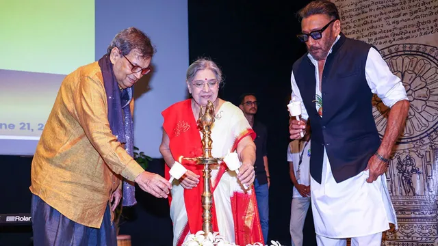 Whistling Woods International Celebrated International Yoga Day 2025 with yoga guru and author Dr. Hansa Ji Yogendra, the Brahma Kumari’s team, and actor Jackie Shroff