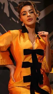 Seerat Kapoor Serves Orange Candy Ice Cream with Style & Diva Energy 🍦✨