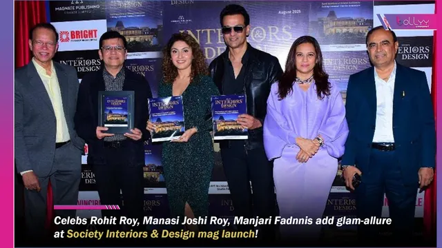 Celebs Rohit Roy, Manasi Joshi Roy, Manjari Fadnnis add glam-allure at Society Interiors & Design mag launch!