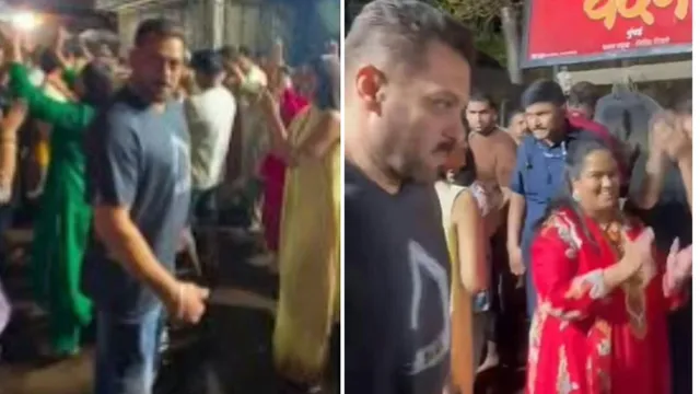 Salman Khan danced at Ganpati Visarjan with Arpita, Sonakshi and the whole family