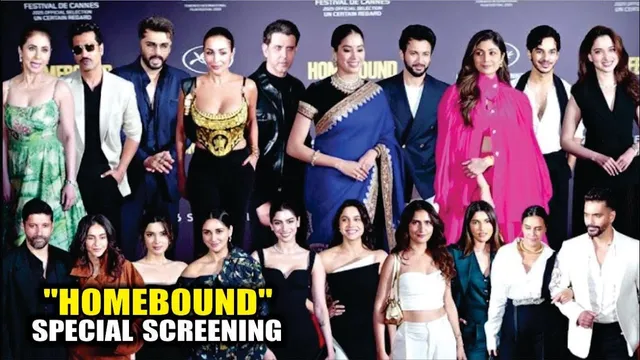 Bollywood stars: Janhvi Kapoor Honors Mother Sridevi with Iconic Saree at Homebound Screening