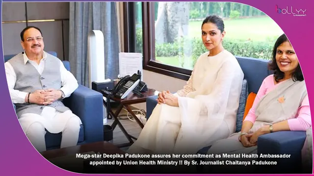 Mega-star Deepika Padukone assures her commitment as Mental Health Ambassador appointed by Union Health Ministry !! By Sr. Journalist Chaitanya Padukone