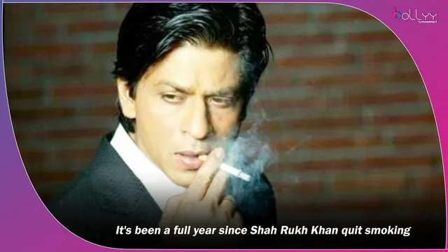 It's been a full year since Shah Rukh Khan quit smoking