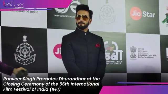 Ranveer Singh Promotes Dhurandhar at the Closing Ceremony of the 56th International Film Festival of India (IFFI)