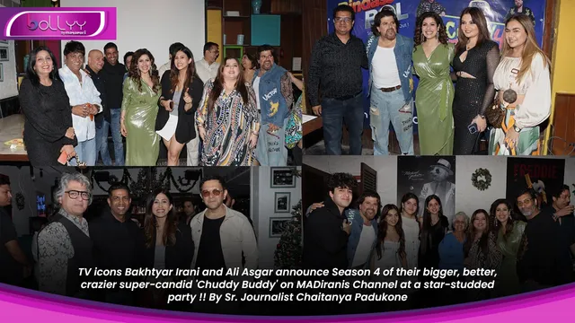 TV icons Bakhtyar Irani and Ali Asgar announce Season 4 of their bigger, better, crazier super-candid 'Chuddy Buddy' on MADiranis Channel at a star-studded party !! By Sr. Journalist Chaitanya Padukone