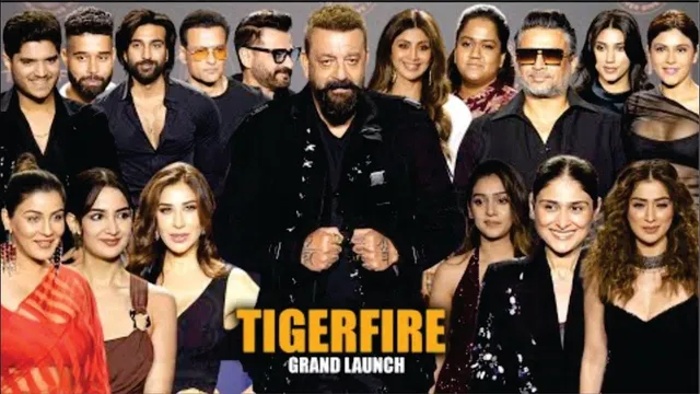 All-Black Magic at ‘TIGERFIRE’: Sanjay Dutt Walks the Red Carpet with Wife Maanayata