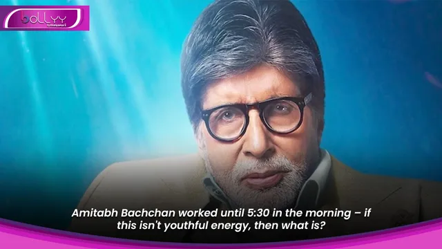 Amitabh Bachchan worked until 5:30 in the morning – if this isn't youthful energy, then what is?