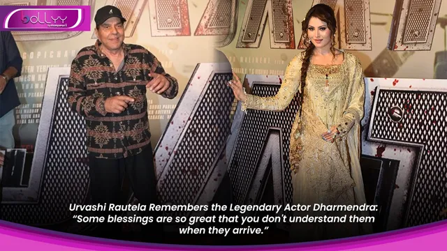 Urvashi Rautela Remembers the Legendary Actor Dharmendra: “Some blessings are so great that you don't understand them when they arrive.”