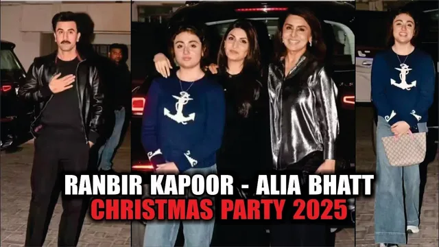 Ranbir, Neetu & Riddhima Kapoor Sahni Add Sparkle to Soni Razdan’s Christmas Get-Together