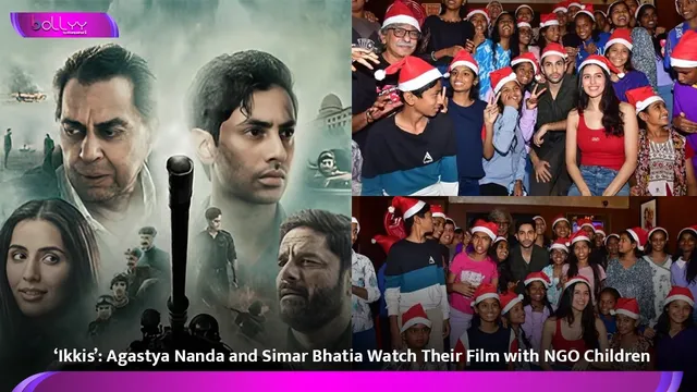 ‘Ikkis’: Agastya Nanda and Simar Bhatia Watch Their Film with NGO Children