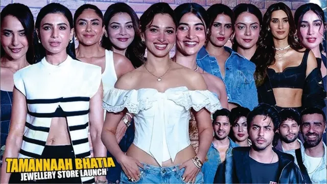Star Power at Tamannaah Bhatia’s Jewellery Store Launch as Aryan Khan, Samantha Attend