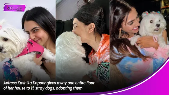 Actress Kashika Kapoor gives away one entire floor of her house to 15 stray dogs, adopting them