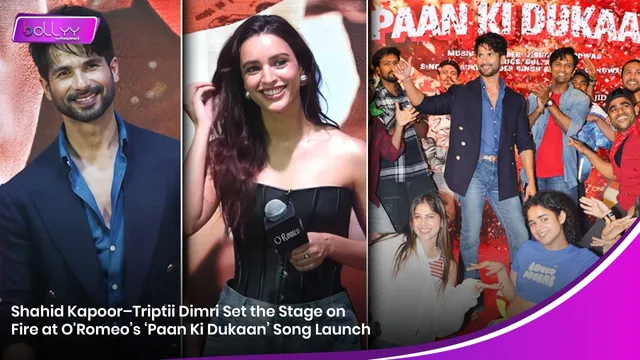 Shahid Kapoor–Triptii Dimri Set the Stage on Fire at O'Romeo’s ‘Paan Ki Dukaan’ Song Launch