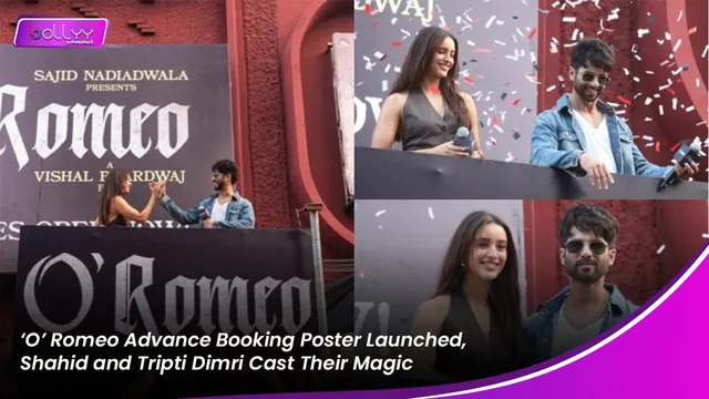 ‘O’ Romeo Advance Booking Poster Launched, Shahid and Tripti Dimri Cast Their Magic