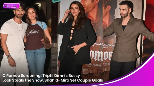 O’Romeo Screening: Triptii Dimri’s Bossy Look Steals the Show, Shahid–Mira Set Couple Goals