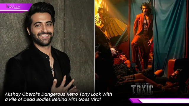 Akshay Oberoi’s Dangerous Retro Tony Look With a Pile of Dead Bodies Behind Him Goes Viral