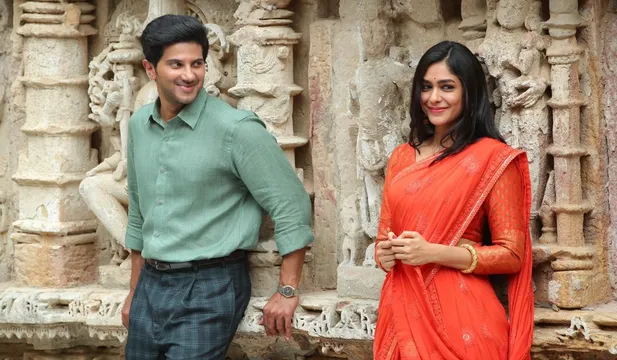 Mrunal Thakur looks stunning with Dulquer Salmaan in her South debut