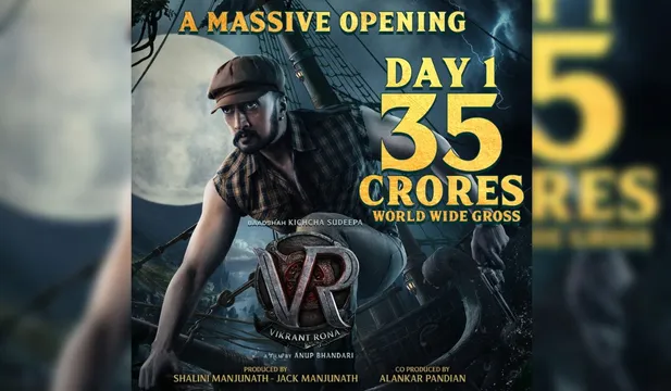 Kichcha Sudeepa’s Vikrant Rona Receives A Massive Opening Of 35 Crores Worldwide