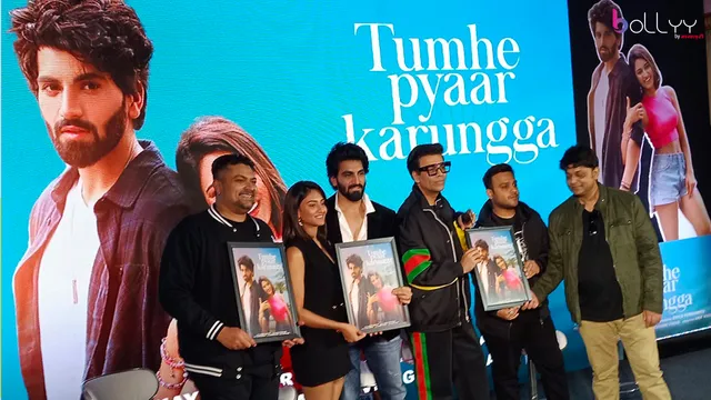 “In future, let’s hope I get to say ‘Tumhe Pyaar Karungga’, minus the jolt of a jilt,” quips mentor Karan Johar, as he launches debonair singer –model Lakshay Kapoor