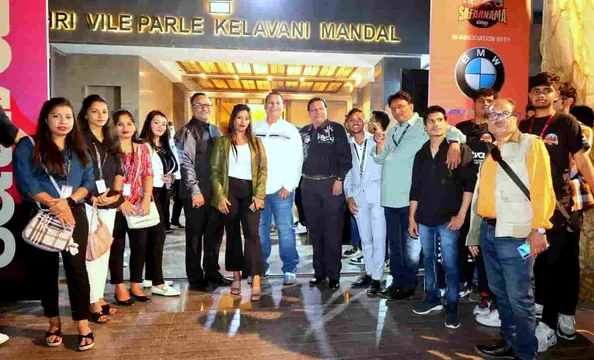 Cinebuster's Ronnie Rodrigues Presents NMIMS Youth Fest "Sattva 2023" as Guest of Honor Nisha Verma, Tariq Baray, Fazil Qureshi, Aarti Nagpal, Pankaj Berry, Mini Bansal and Bobby Vats at the closing ceremony