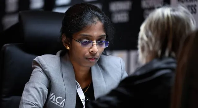 GM Rameshbabu Vaishali tops table to qualify for knockout stage in FIDE World Blitz Championship 2024
