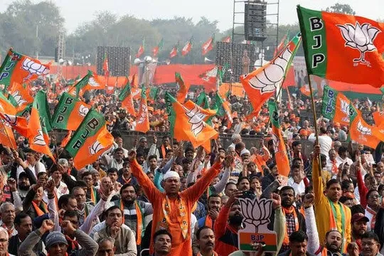BJP Wins massive victoy in Delhi Assembly Elections; Set to form government