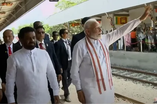 PM Modi, Sri Lankan President jointly inaugurate India-Backed newly upgraded Maho-Omanthai railway line