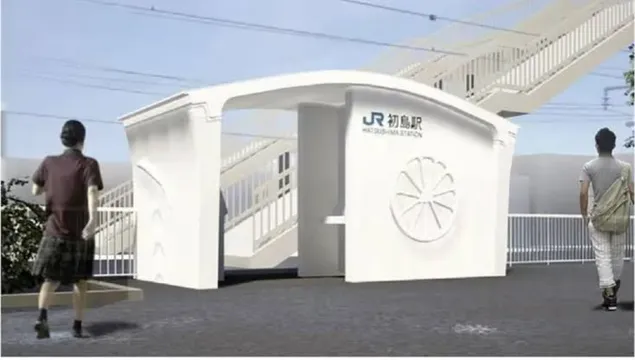 World's first 3D-Printed Railway Station built In Japan in just 6 Hours