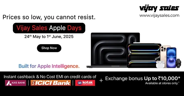 Vijay Sales is All Set to Delight Apple Lovers as Apple Days Sale Returns on 24 May 2025 with Remarkable Deals and Exchange Bonuses