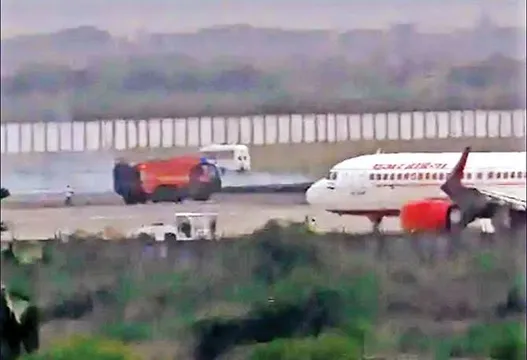 Fire breaks out near Surat airport runway, flights diverted