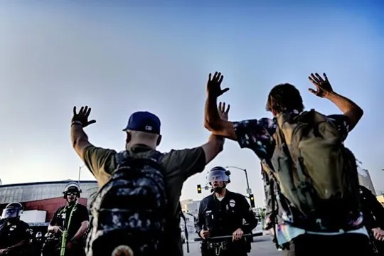 Los Angeles mayor imposes overnight curfew on downtown as protests spread