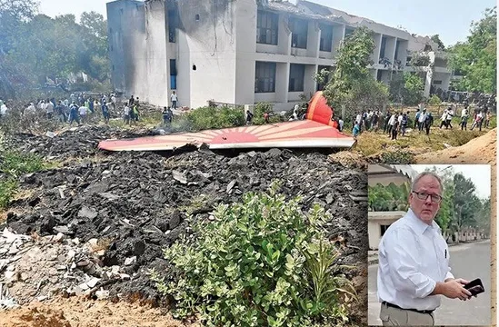 Top U.S. Aviation Lawyer Visits Ahmedabad Crash Site as Families Prepare to Sue Boeing
