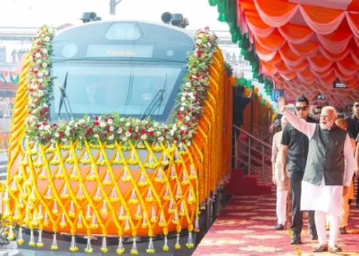 PM Modi flags off four new Vande Bharat Express trains