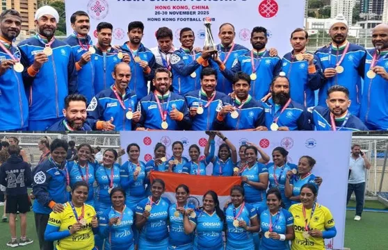 India Achieves Historic Double Gold at Asian Masters Hockey Cup 2025 in Hong Kong